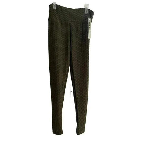 NEW MIX GRAYISH GREEN BUBBLE LEGGING SIZE S/M - Picture 1 of 2